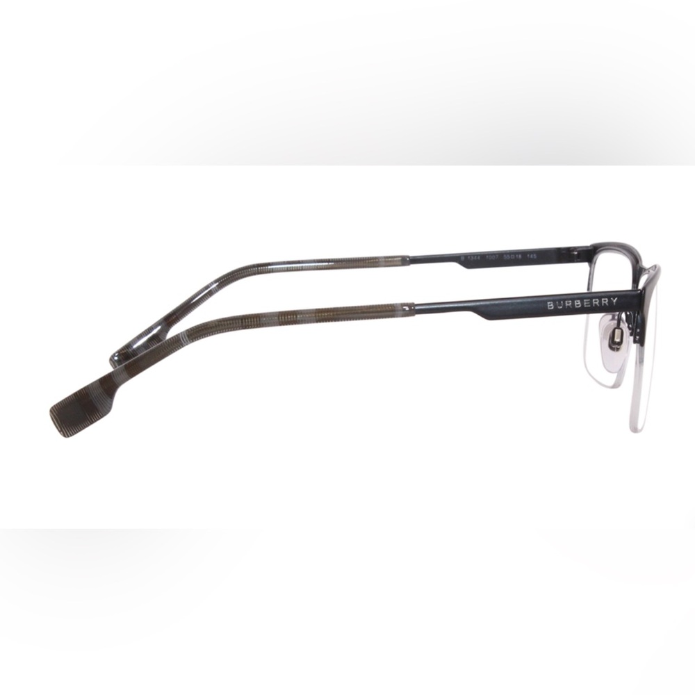 New BURBERRY Brunel Eyeglasses B 1344 1007 55-18 145 Matte Black Frames - Picture 3 of 10